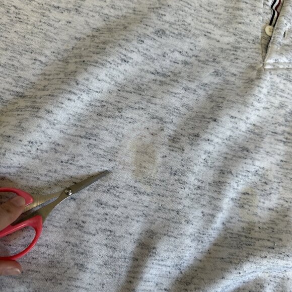 Vintage McGregor‎ Retro Sports Crewneck Henley Sweatshirt Mens XXL Grey Red - Picture 5 of 12